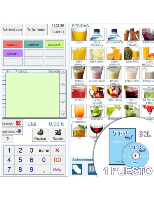 Software TPV | Hostelería SQL | Licencia 1...