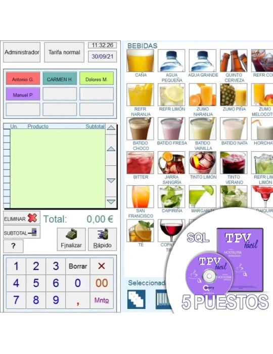 Software TPV | Hostelería AVA SQL| Licencia 5...