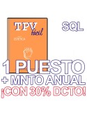 TPVFÁCIL ESTÉTICA + MNTO, 1 puesto