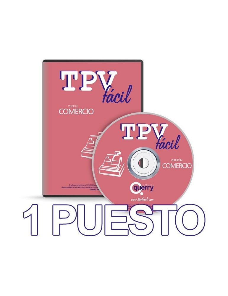 Software TPV | Comercio | Licencia 1 puesto para negocios