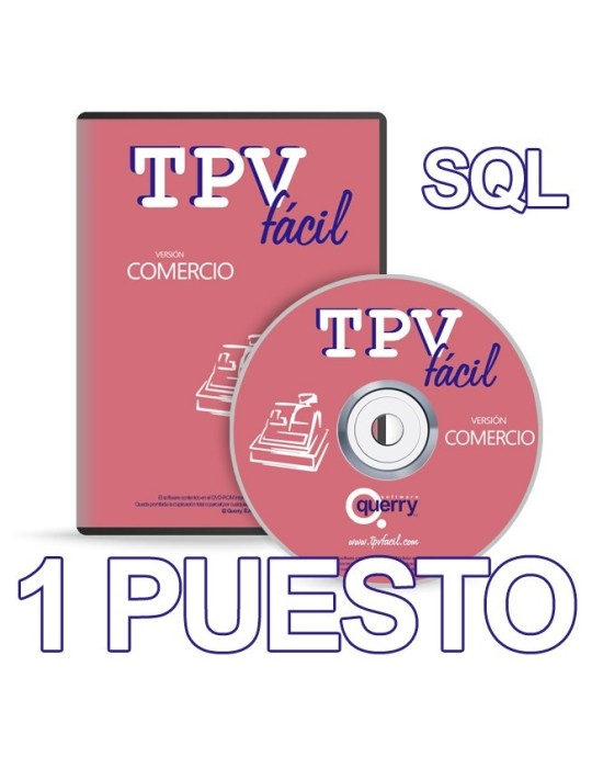 Software TPV | Comercio SQL | Licencia 1 puesto para negocios