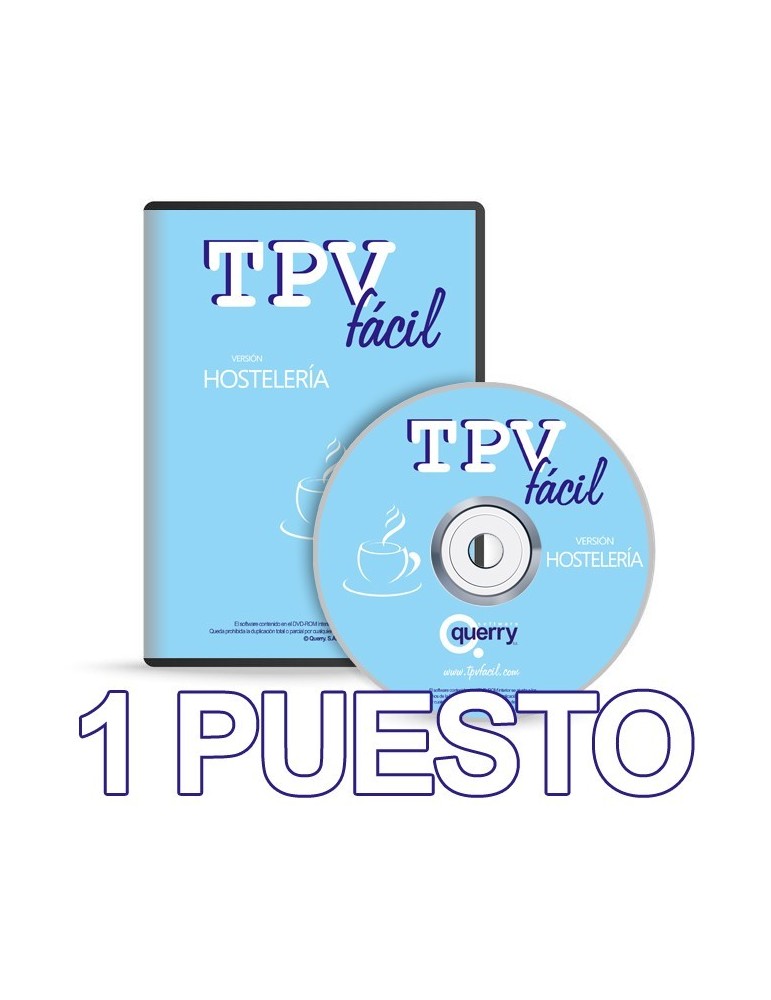 Software TPV | Hostelería | Licencia 1 puesto para bares y restaurantes