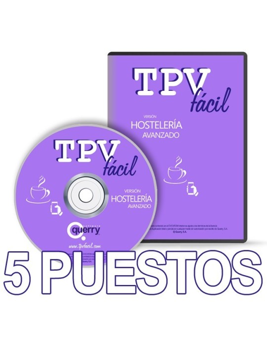 Software TPV | Hostelería AVA | Licencia 5 puestos para restaurantes