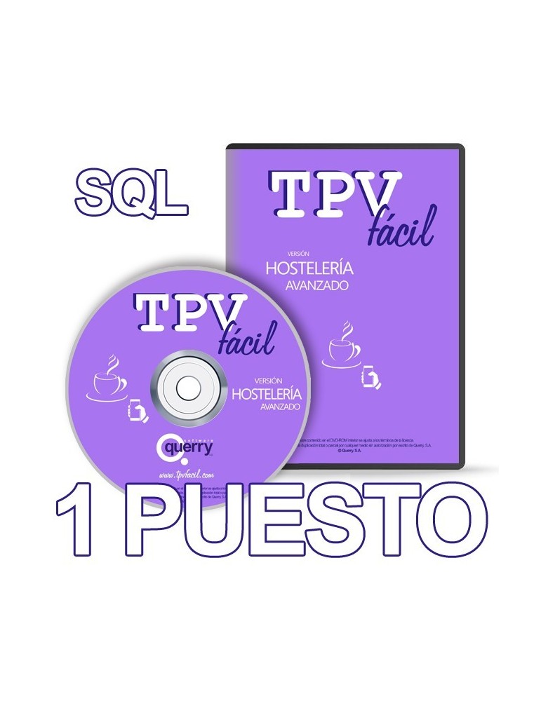 Software TPV | Hostelería AVA  SQL| Licencia 1 puesto para restaurantes