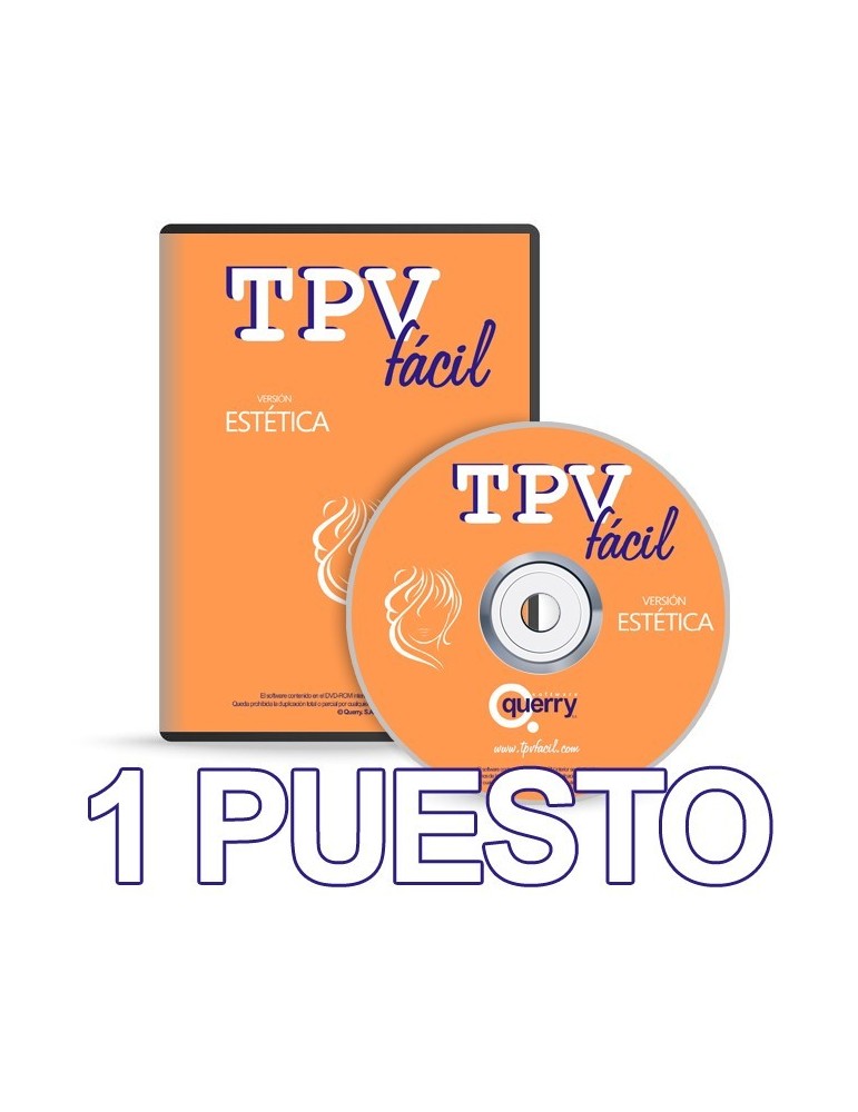 TPVFÁCIL ESTÉTICA, 1 puesto