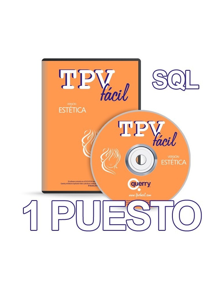 TPVFÁCIL ESTÉTICA SQL, 1 puesto